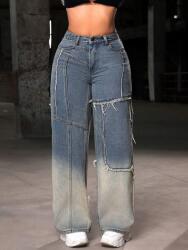 Shein ZC54207 Shein Farmer Nadrág Széles Egyenes (9) 28/32