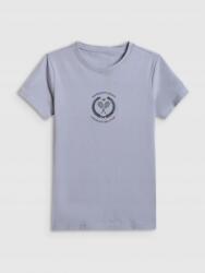 4F Kék Slim Pamut Női Póló Nyomott Mintával S XL Méret