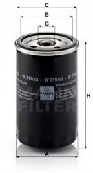 Mann-Filter Olajszűrő W719/33/MAN W 719/33