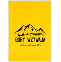  Citrom Naptár 2026 A5 Határidőnapló Ajándék Hegymászó Hegy Kell Menni Minták (KALENDARZ 2026 CYTRYNOWY)