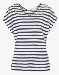 Bonprix B. p. c Plus Size Lenvászon Póló V-nyakkivágással Csíkos 56/58