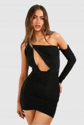 Boohoo Mini Ruha Hosszú Ujjú Kivágással 42-ES