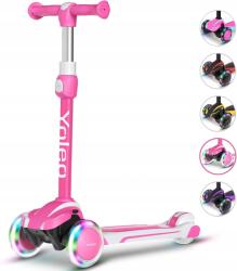  Yoleo Gyerek roller 3-12 éves korig, Rózsaszín (YOLEO)