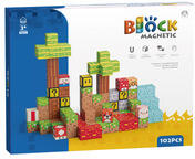  Cuburi magnetice de construcție - pădure 102 buc /cutie (310401535) Jucarii de constructii magnetice