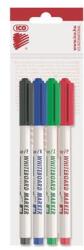 ICO Tábla- és flipchart marker készlet, 1-1, 5 mm, kúpos, ICO Slim M , 4 különböző szín (TICPLSZ4)