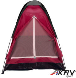CAMP ACTIVE Sátor 1 személyes 200x100x100 cm bordó (871125225592) - aktivsport