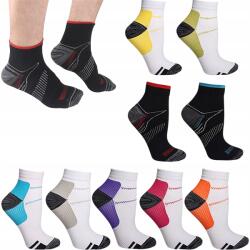  Alacsony Szárú Sportzokni - 9 Pár Kompressziós, Légáteresztő Anyagból L (240614SU03-2)