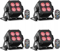  Led színpadi spotlámpa Par Rgbw 40W 4 db-os szett (RGB)