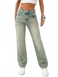 Shein Egyenes Szárú Farmer Nadrág 38-AS