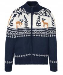 Bonprix Férfi Cipzáras Pulóver 44/46-OS