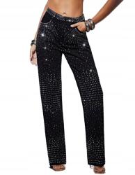 Shein Farmernadrág Strasszokkal 26-OS