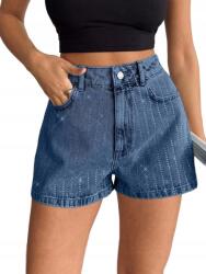 Shein Strasszokkal Díszített Farmer Rövidnadrág M-es