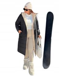 Shein Steppelt Kabát Fekete 4XL