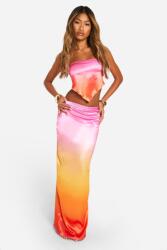Boohoo Elegáns Maxi Ombre Szoknya 40-ES