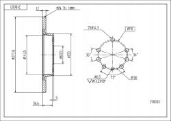 Hart Hátsó Féktárcsa - allegro - 5 800 Ft