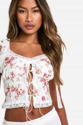 Boohoo Virágmintás Kötött Felső 42-ES