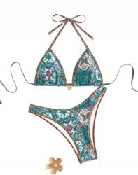 Shein M-es Mintás Bikini Szett