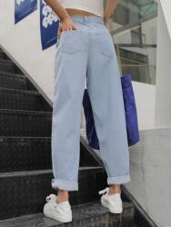 Dazy DC54116 Dazy Magas Derekú Farmer Nadrág Egyenes Szárú (9) M