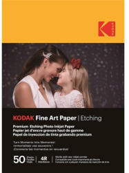 Kodak Fine Art fotópapír - Etching effect 210g, A6, 10x15, 50db (KO-9891199)
