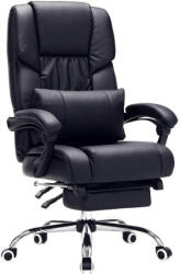 SONGMICS Irodai fotel összecsukható lábtartóval, állítható háttámlával