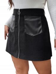 Shein Kordbársony Miniszoknya Zsebekkel 3XL