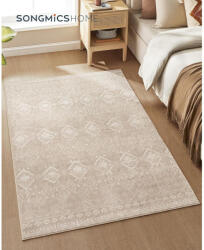 SONGMICS Szőnyeg, 120 x 170 cm-es csúszásmentes szőnyeg, boho stílusú, cappuccino bézs