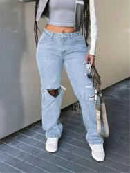 Shein JC05212 Shein Széles Farmer Nadrág Kopásálló (9) L