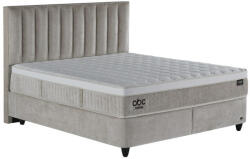 ABC Bedding Cruz kárpitozott ágyneműtartós ágy - drapp + Cruz táskarugós matrac - kemény, Extra Firm hab, Hyper hab, Smart Soft huzat 120x200