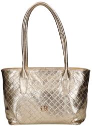 CHIARA fényes arany / steppelt rostbőr női válltáska m8054 debora