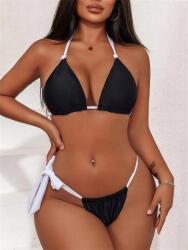 Shein CC33302 Shein Kétrészes Kontrasztos Kötött Fürdőruha (9) M