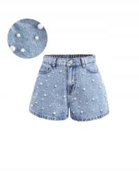 Shein Farmer Rövidnadrág Műgyöngyökkel 166/170