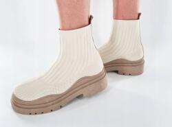  Bézs Lapos Elasztikus Bakancs Zokni 39-ES (2082 BEIGE-1)