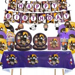  Harry Potter Születésnapi Dekoráció Szett Lufik Banner Topperek Asztalterítő Egyéb