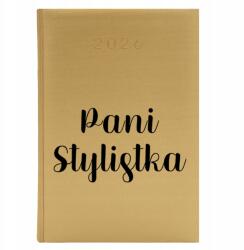  Könyvnaptár A5 2026 Arany Napi tervező Ajándék Hölgynek Stylist (Kalendarz A5 2026 Pani Stylistka)