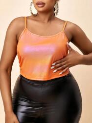 Shein FC11304 Shein Csillogó Holo Vállpántos Felső (9) 44