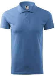 MALFINI Tricou polo bărbați Single J. - Albastru ceruleu | S (2021513)