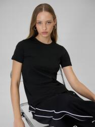 4F Női Póló Fekete Pamut Regular Nyomott Mintával Xs (4FWSS26TTSHF2725-20S-XS)