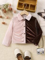 Shein LC62308 Shein Kétszínű Bársony Hosszú Ujjú Ing (9) 110