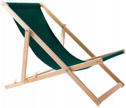 Woodok Kerti Napozóágy Fából Összecsukható Woodok Zöld Szövet (L77021081)