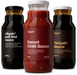 Vilgain Asian Sauce Trio -⁠ trio de sosuri asiatice pentru preparate asiatice de casă, ideal pentru tăiței, orez sau ca marinadă