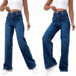 ADRIXX Női Klasszikus Sötét Színű, Sztreccs Farmernadrág Egyenes Szár, M Méret