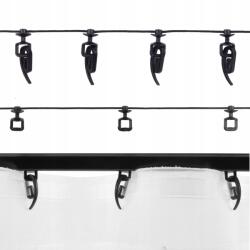  Csúszda zsinóron Uni hullám 4, 5 cm fekete szín 1 mb, méterenként vágva (010-018-0002)