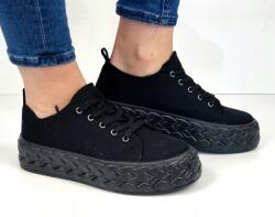 Seastar Új Fekete Bakancs Cipő Tornacipő 38-AS (RE15P ALL-BLACK)