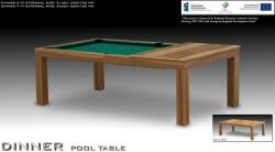 WIK Biliárdasztal/étkezőasztal, WIK Dinner, 6-7 ft - fa kompozit táblával 6ft (55.018.07.5.1-5)