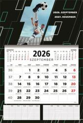 TopTimer Naptár, fali, diák, 2026/2027 tanév, TOPTIMER, Foci (27D7630-000) - molnarpapir