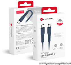  Cable USB C to USB C Forcell F-Energy QC4.0 PD 5A 100W Silicone 1 m C347 navy blue (5903396435256)