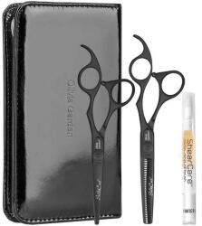 Olivia Garden olló SZETT Silkcut Matt Black5.75+6.35 - hajvagogepek