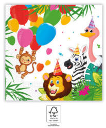  Dzsungel Balloons szalvéta 20 db-os 33x33 cm FSC (PNN93782) - eking
