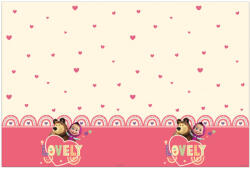  Mása és a medve Sweet Heart műanyag asztalterítő 120x180 cm (PNN97913) - eking