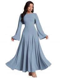 Shein Ruha Koktél Kék Maxi Chiffon XL